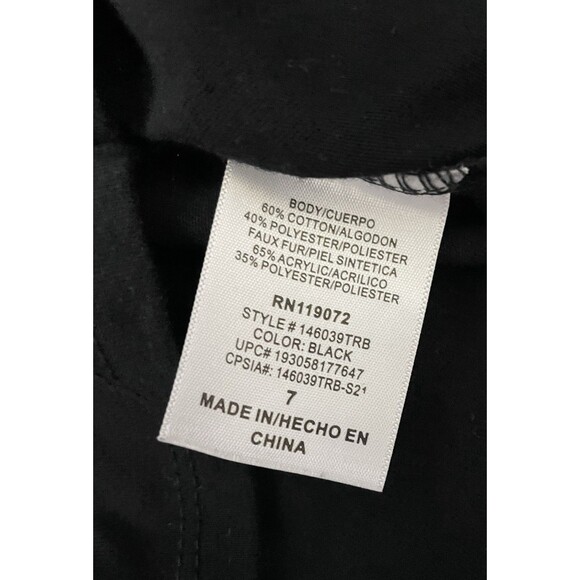 Trolls World Tour "Queen Barb" Hooded Tshirt with Faux Fur Size 7 - Picture 5 of 6